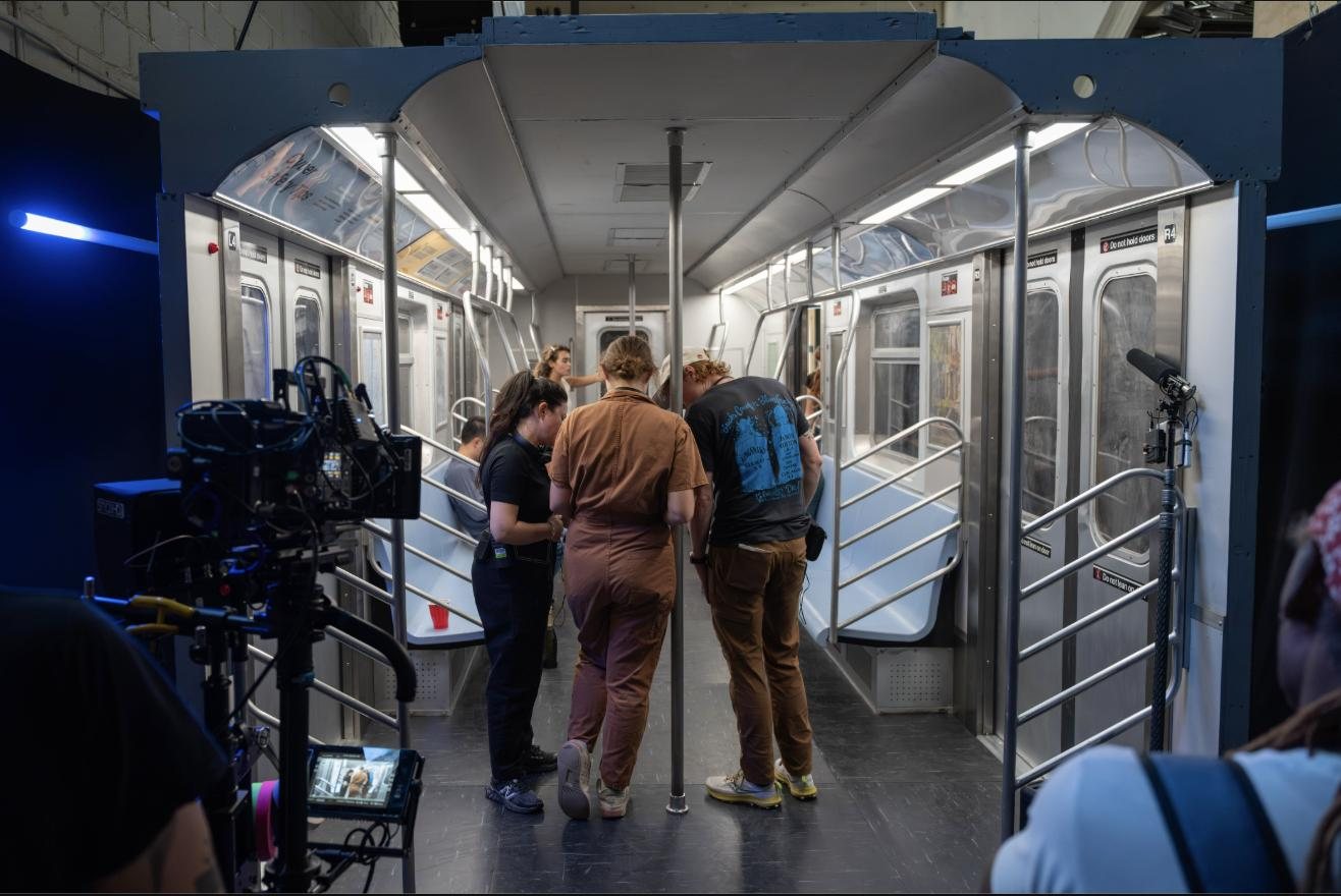 On the subway set